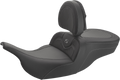 SADDLEMEN Roadsofa™ Carbon Fiber Seat - w/ Backrest - Smooth - FLH/FLT '97-'07 897-07-185BR — image 1