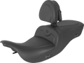 SADDLEMEN Heated RoadSofa™ Seat - With Backrest - Black W/Black Stitching 897-07-187BRHCT — image 1