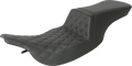 SADDLEMEN Tour Step-Up Seat - Front Lattice Stitch - Black - FL '97-'07 897-07-192 — image 1