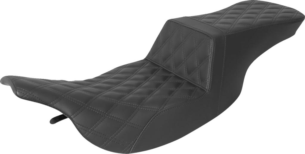 SADDLEMEN Tour Step-Up Seat - Full Lattice Stitch - Black - FL '97-'07 897-07-195 — image 1