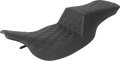 SADDLEMEN Tour Step-Up Seat - Full Lattice Stitch - Black - FL '97-'07 897-07-195 — image 1
