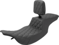SADDLEMEN Tour Step-Up Seat - Rider Backrest - Full Lattice Stitch - FL '97-'07 897-07-195BR — image 1
