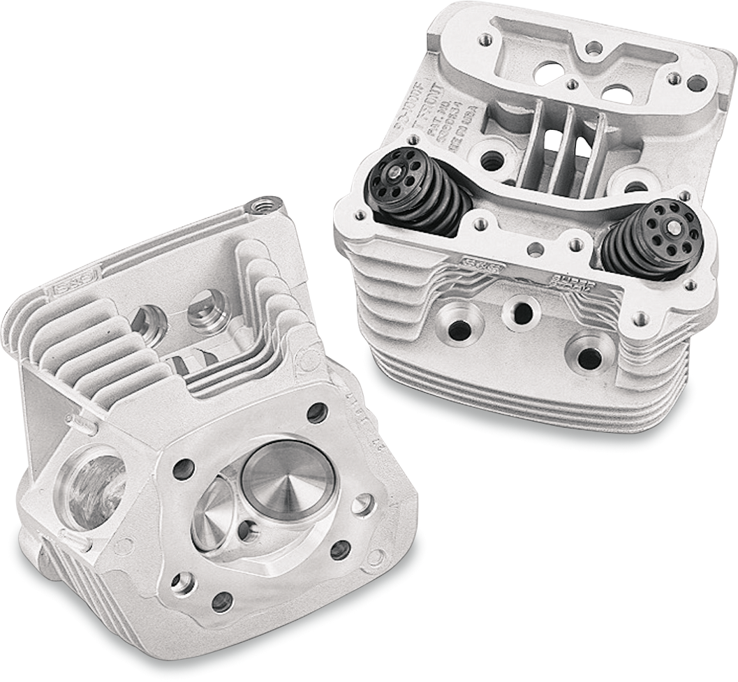 S&S CYCLE Cylinder Head Kit - Super Stock™ - Natural - Evolution Big Twin '88-'99 90-1004 — image 1