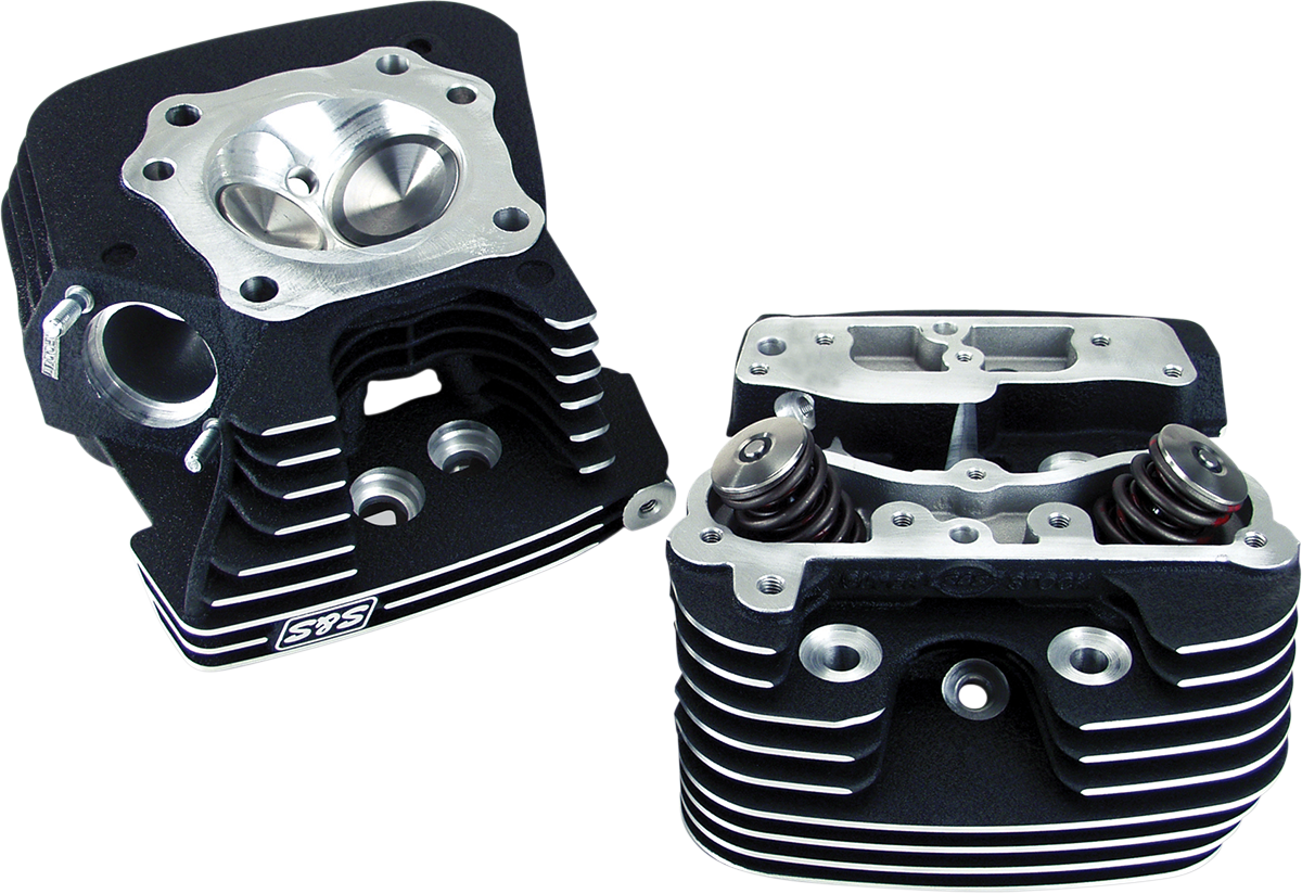 S&S CYCLE Cylinder Head Kit - Super Stock™ - Black - Evolution Big Twin '88-'99 90-1504 — image 1