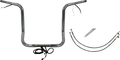 FAT BAGGERS INC. EZ Install Wired 1-1/4" Round Top Handlebar Kit - 16" - Chrome 901516 — image 1