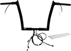 FAT BAGGERS INC. EZ Install Wired 1-1/4" Pointed Top Handlebar Kit - 12" - Black 901912-B — image 1