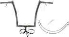 FAT BAGGERS INC. EZ Install Wired 1-1/4" Pointed Top Handlebar Kit - 16" - Chrome 901916 — image 1