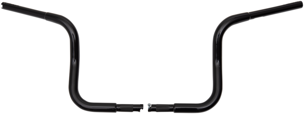 FAT BAGGERS INC. 1-1/4" EZ Install Round Top Handlebar - 10" - Black 903010-B — image 1