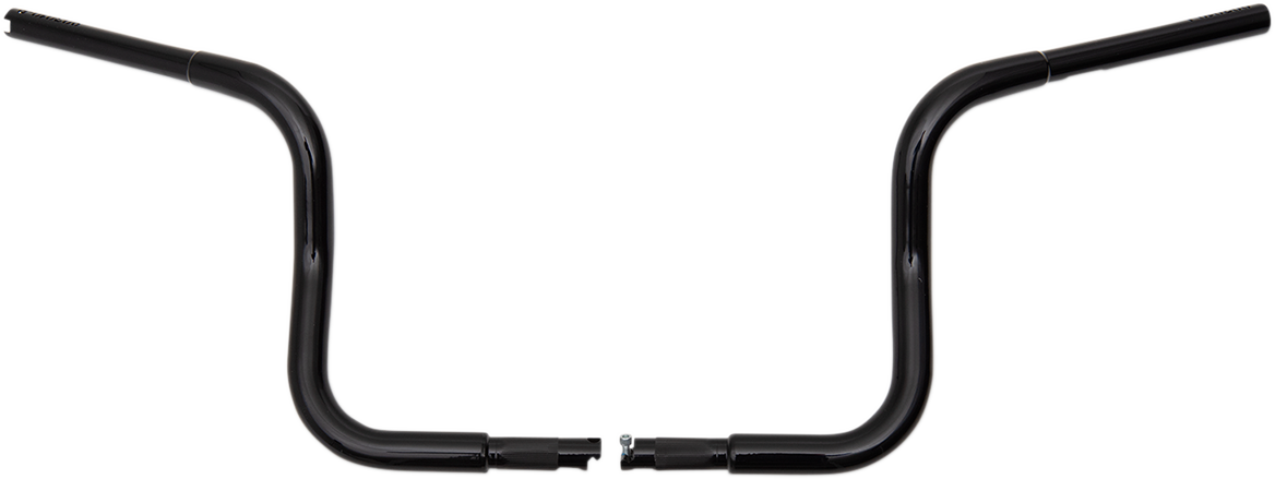FAT BAGGERS INC. 1-1/4" EZ Install Round Top Handlebar - 10" - Black 903010-B — image 1