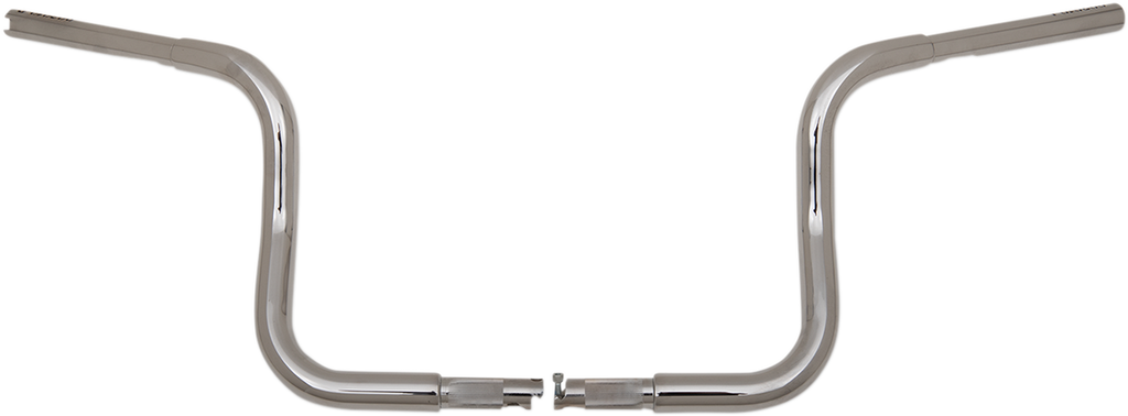 FAT BAGGERS INC. 1-1/4" EZ Install Round Top Handlebar - 10" - Chrome 903010 — image 1