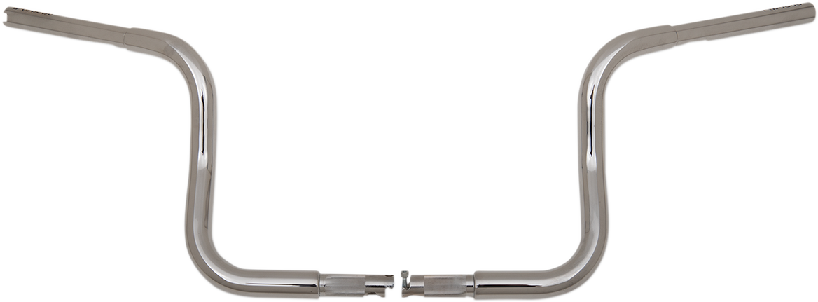 FAT BAGGERS INC. 1-1/4" EZ Install Round Top Handlebar - 10" - Chrome 903010 — image 1