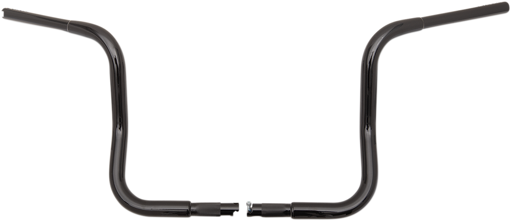 FAT BAGGERS INC. 1-1/4" EZ Install Round Top Handlebar - 12" - Black 903012-B — image 1
