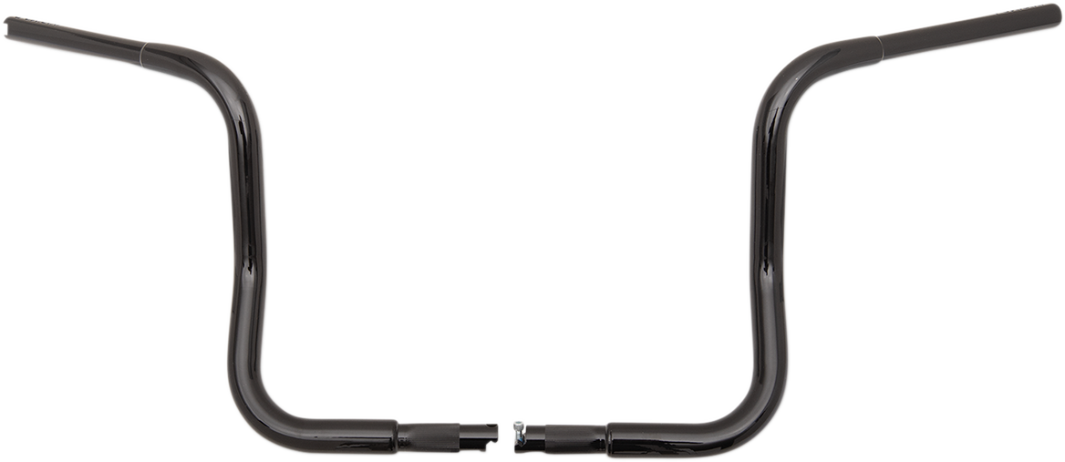 FAT BAGGERS INC. 1-1/4" EZ Install Round Top Handlebar - 12" - Black 903012-B — image 1