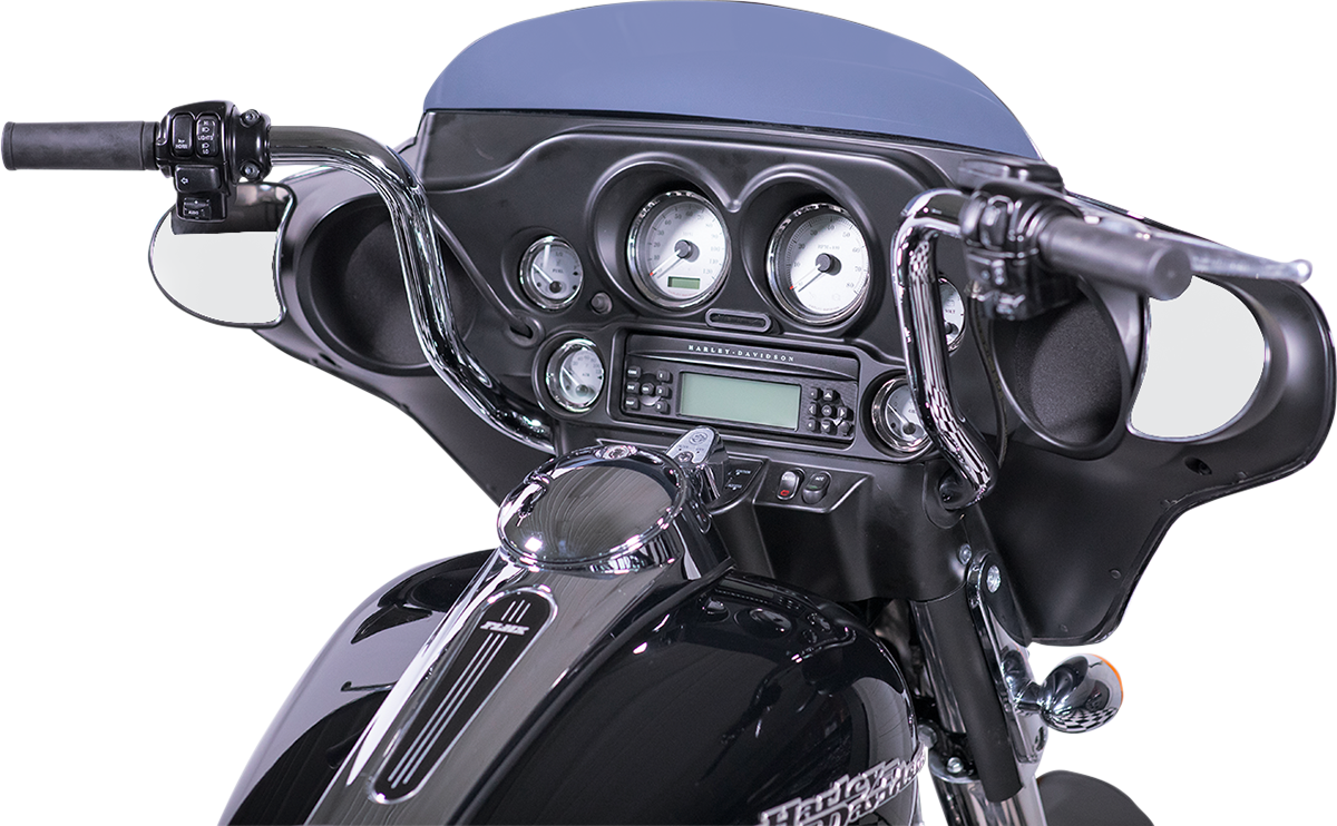 FAT BAGGERS INC. 1-1/4" EZ Install Round Top Handlebar - 12" - Chrome 903012 — image 2