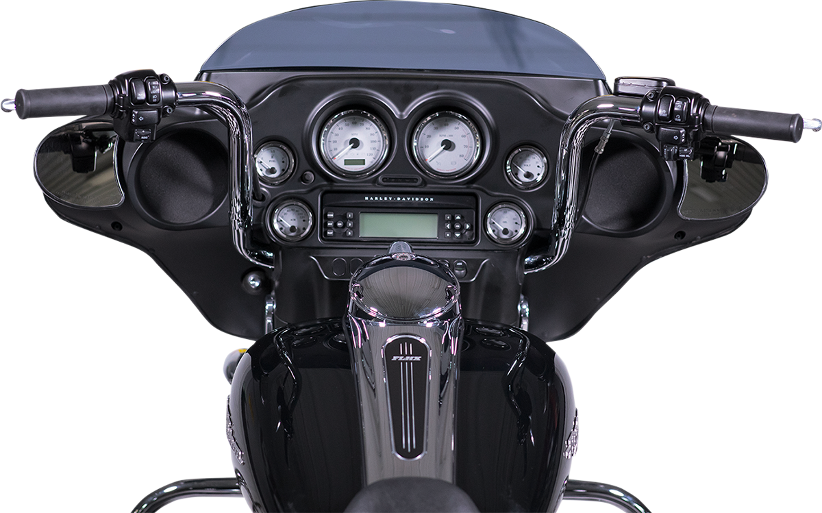 FAT BAGGERS INC. 1-1/4" EZ Install Round Top Handlebar - 12" - Chrome 903012 — image 4