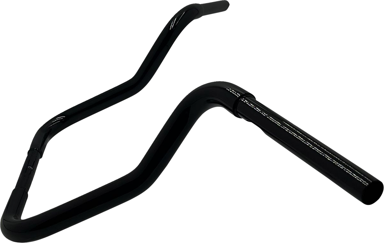 FAT BAGGERS INC. 1-1/4" EZ Install Round Top Handlebar - Reduced Reach - 13" - Black 903013-B — image 2