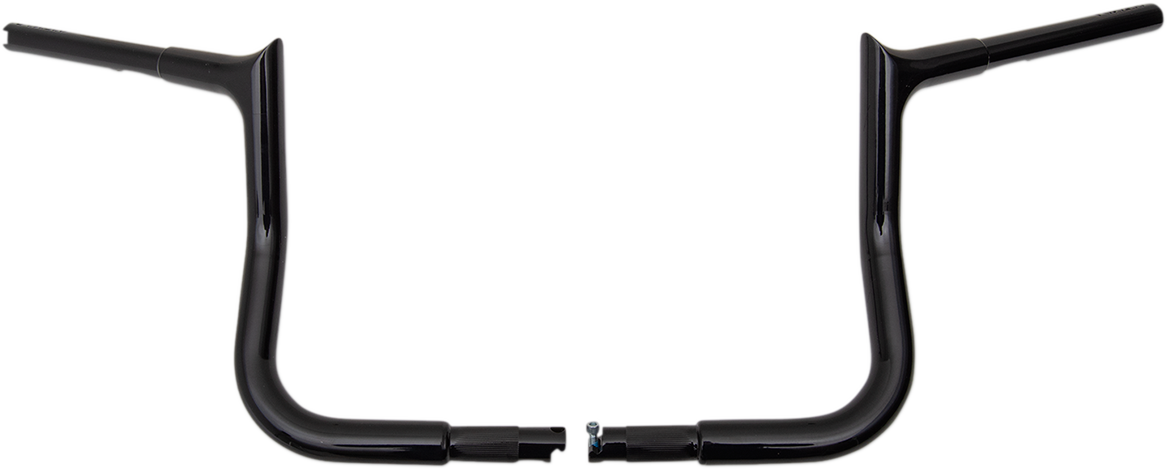 FAT BAGGERS INC. 1-1/4" EZ Install Pointed Top Handlebar - 10" - Black 905010-B — image 1