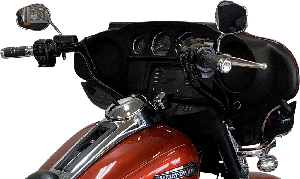 FAT BAGGERS INC. 1-1/4" EZ Install Pointed Top Handlebar - Reduced Reach - 11" - Black 905011-B — image 4