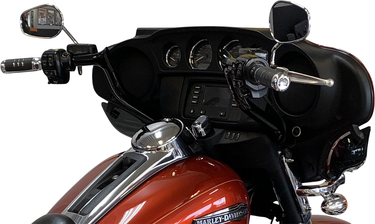 FAT BAGGERS INC. 1-1/4" EZ Install Pointed Top Handlebar - Reduced Reach - 11" - Black 905011-B — image 4