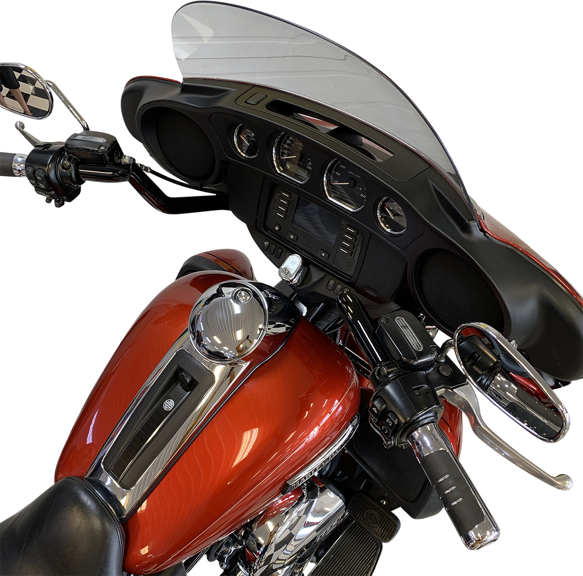 FAT BAGGERS INC. 1-1/4" EZ Install Pointed Top Handlebar - Reduced Reach - 11" - Black 905011-B — image 5