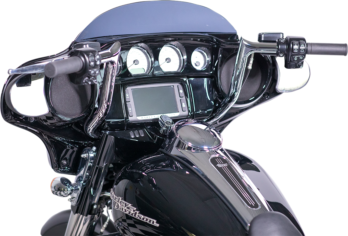FAT BAGGERS INC. 1-1/4" EZ Install Pointed Top Handlebar - 12" - Chrome 905012 — image 4