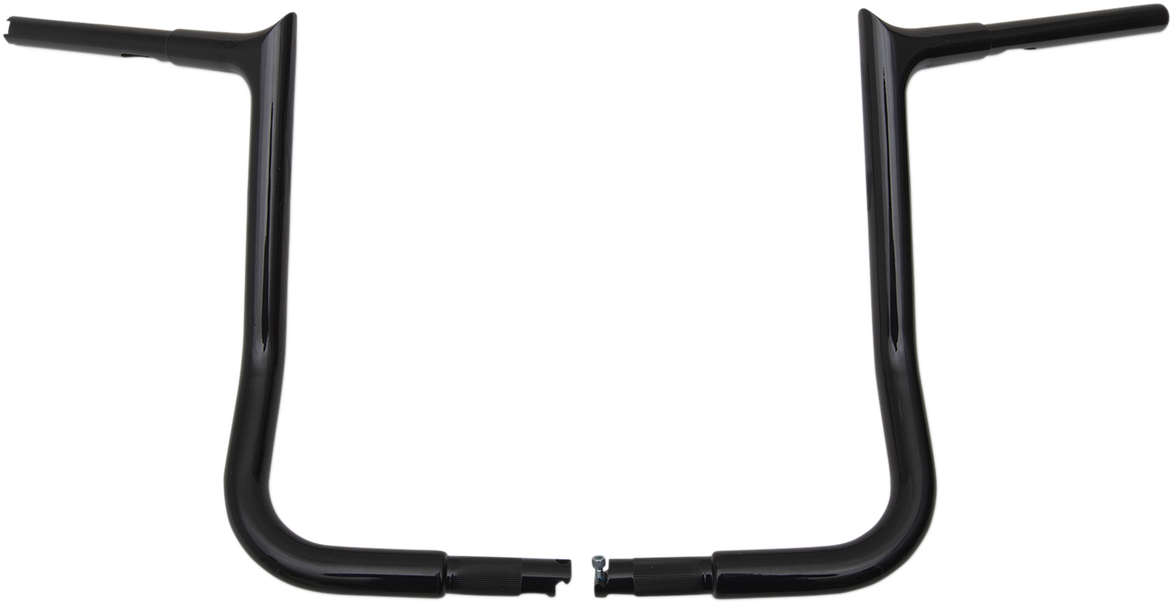 FAT BAGGERS INC. 1-1/4" EZ Install Pointed Top Handlebar - 14" - Black 905014-B — image 1