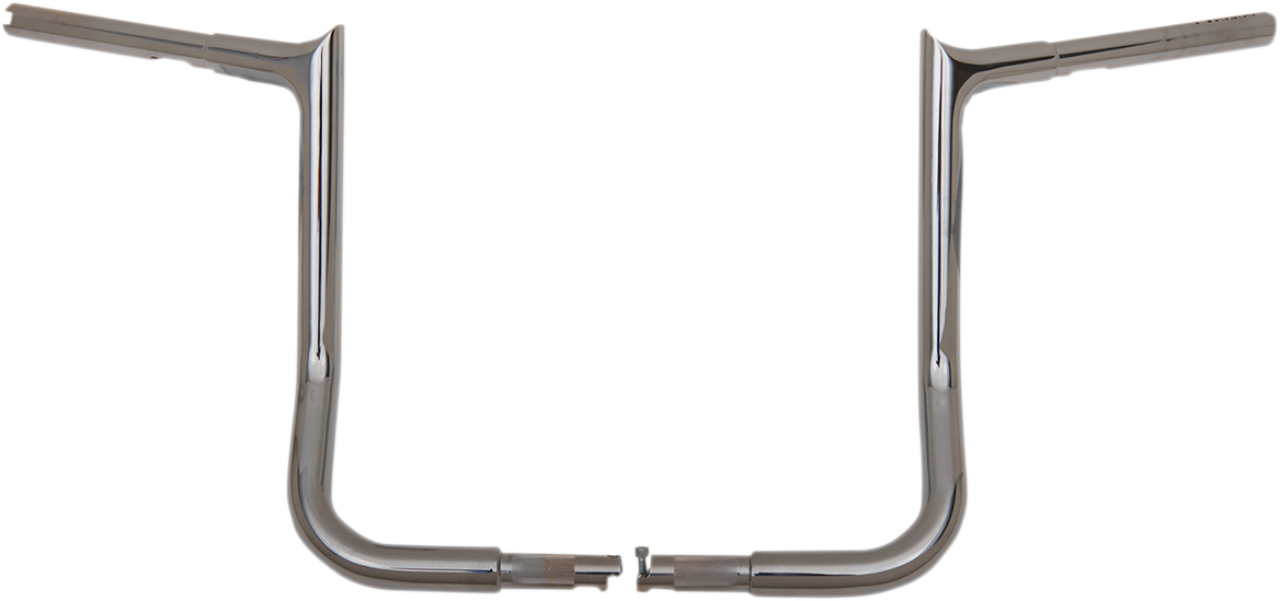 FAT BAGGERS INC. 1-1/4" EZ Install Pointed Top Handlebar - 14" - Chrome 905014 — image 1