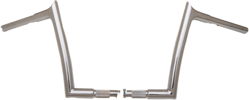 FAT BAGGERS INC. 1-1/4" EZ Install Pointed Top Handlebar - 10" - Chrome 907010 — image 1