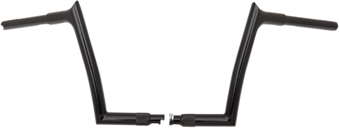 FAT BAGGERS INC. 1-1/4" EZ Install Pointed Top Handlebar - 10" - Black 908010-B — image 1