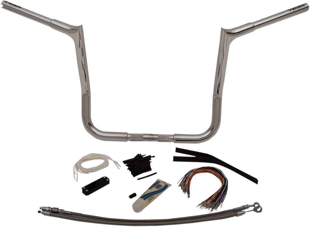 FAT BAGGERS INC. 1-1/4" EZ Install Pointed Top Handlebar Kit - 14" - Chrome 909114 — image 13