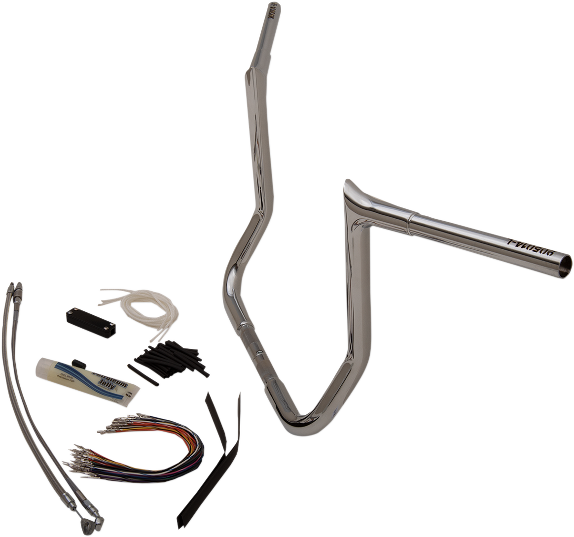 FAT BAGGERS INC. 1-1/4" EZ Install Pointed Top Handlebar Kit - 14" - Chrome 909114 — image 14