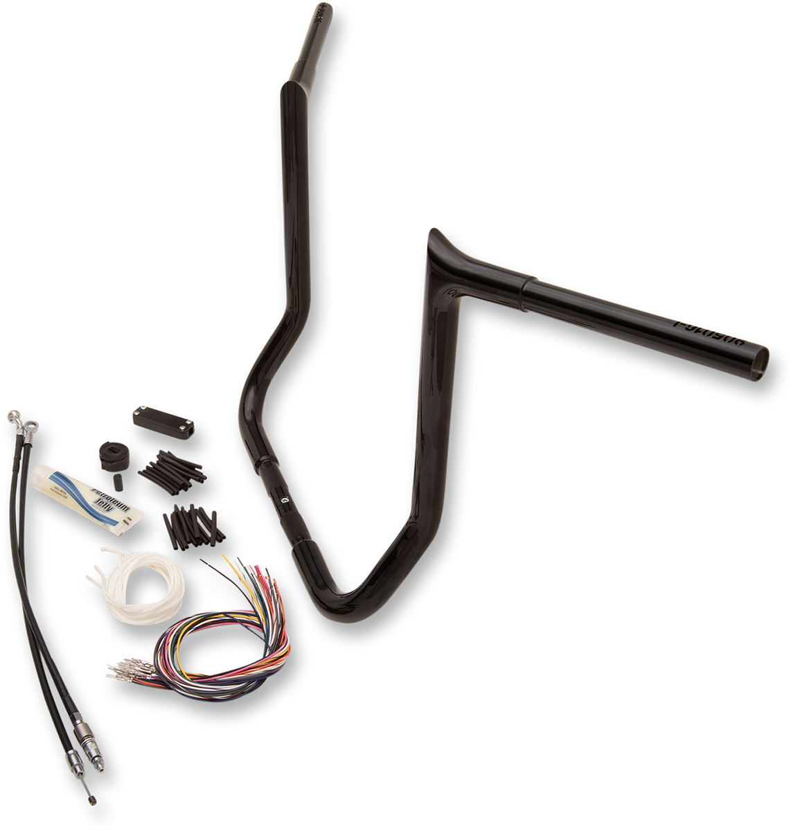 FAT BAGGERS INC. 1-1/4" EZ Install Pointed Top Handlebar Kit - 16" - Black 909116-B — image 2