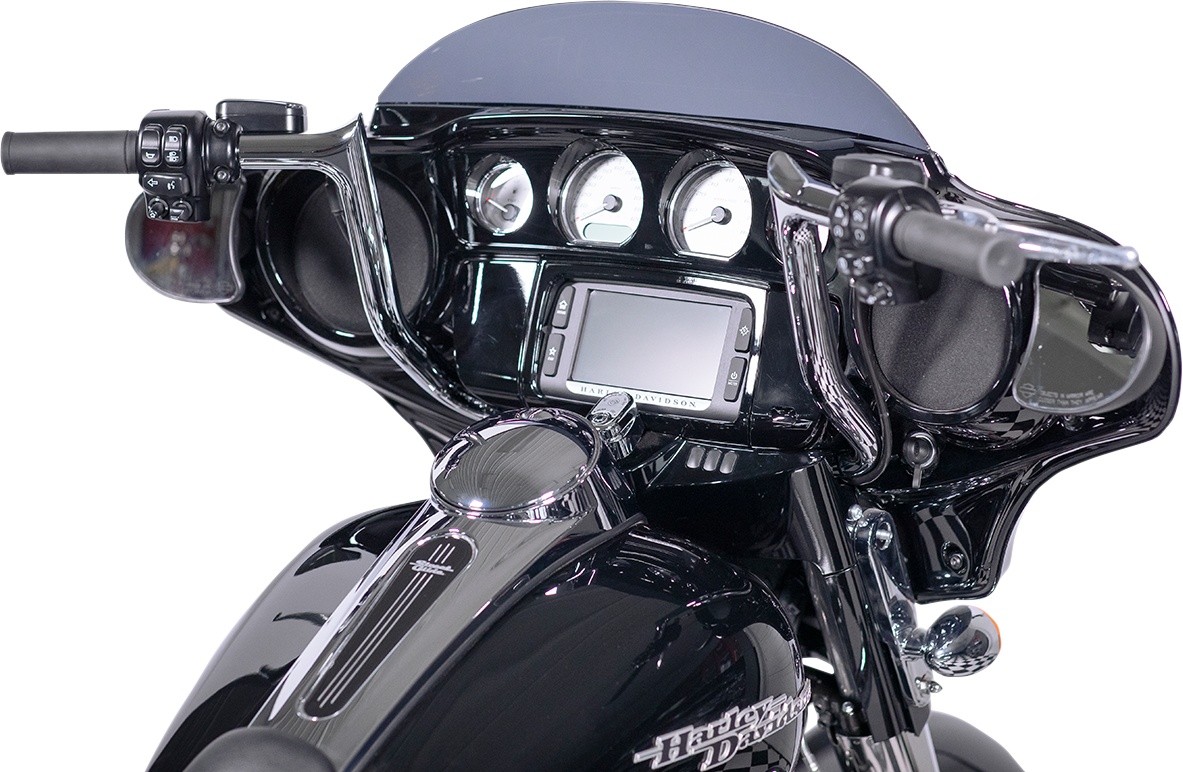 FAT BAGGERS INC. 1-1/4" EZ Install Pointed Top Handlebar Kit - 16" - Chrome 909116 — image 11