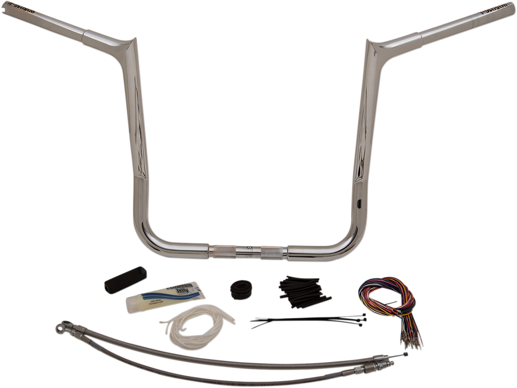 FAT BAGGERS INC. 1-1/4" EZ Install Pointed Top Handlebar Kit - 16" - Chrome 909116 — image 2