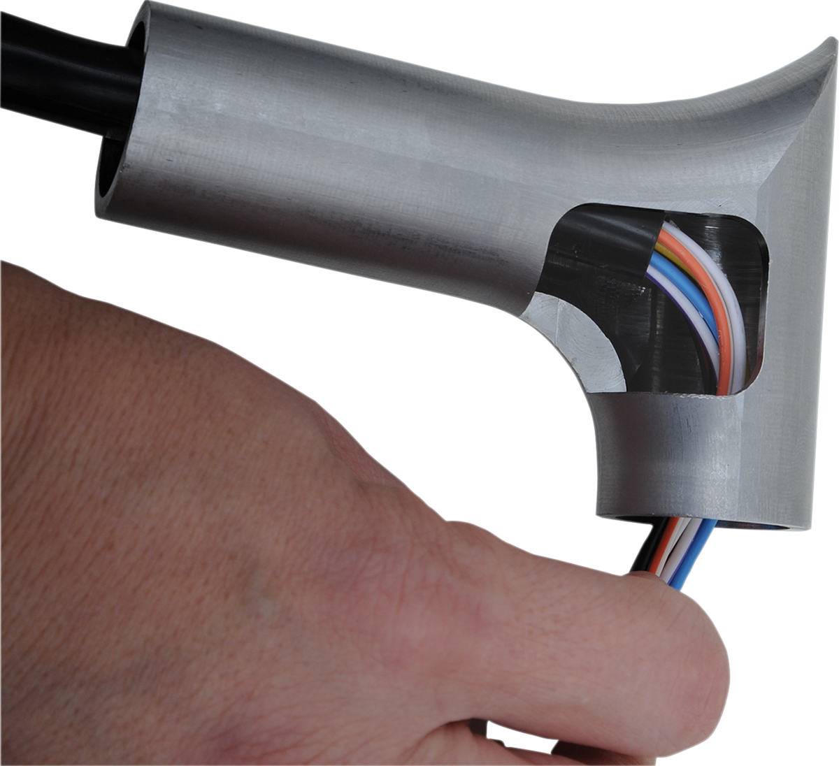 FAT BAGGERS INC. 1-1/4" EZ Install Pointed Top Handlebar Kit - 16" - Chrome 909116 — image 9
