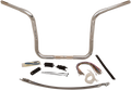 FAT BAGGERS INC. 1-1/4" EZ Install Round Top Handlebar Kit - 14" - Chrome 909414 — image 1