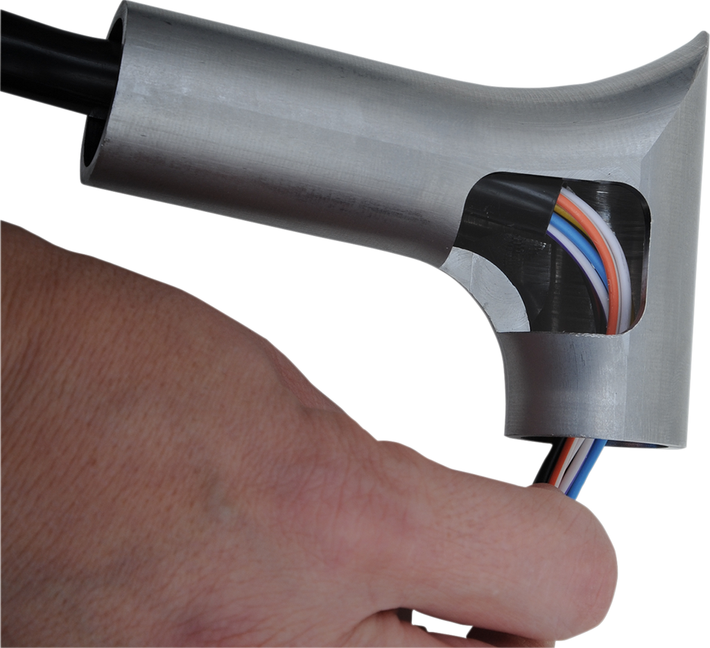 FAT BAGGERS INC. 1-1/4" EZ Install Round Top Handlebar Kit - 14" - Chrome 909414 — image 5