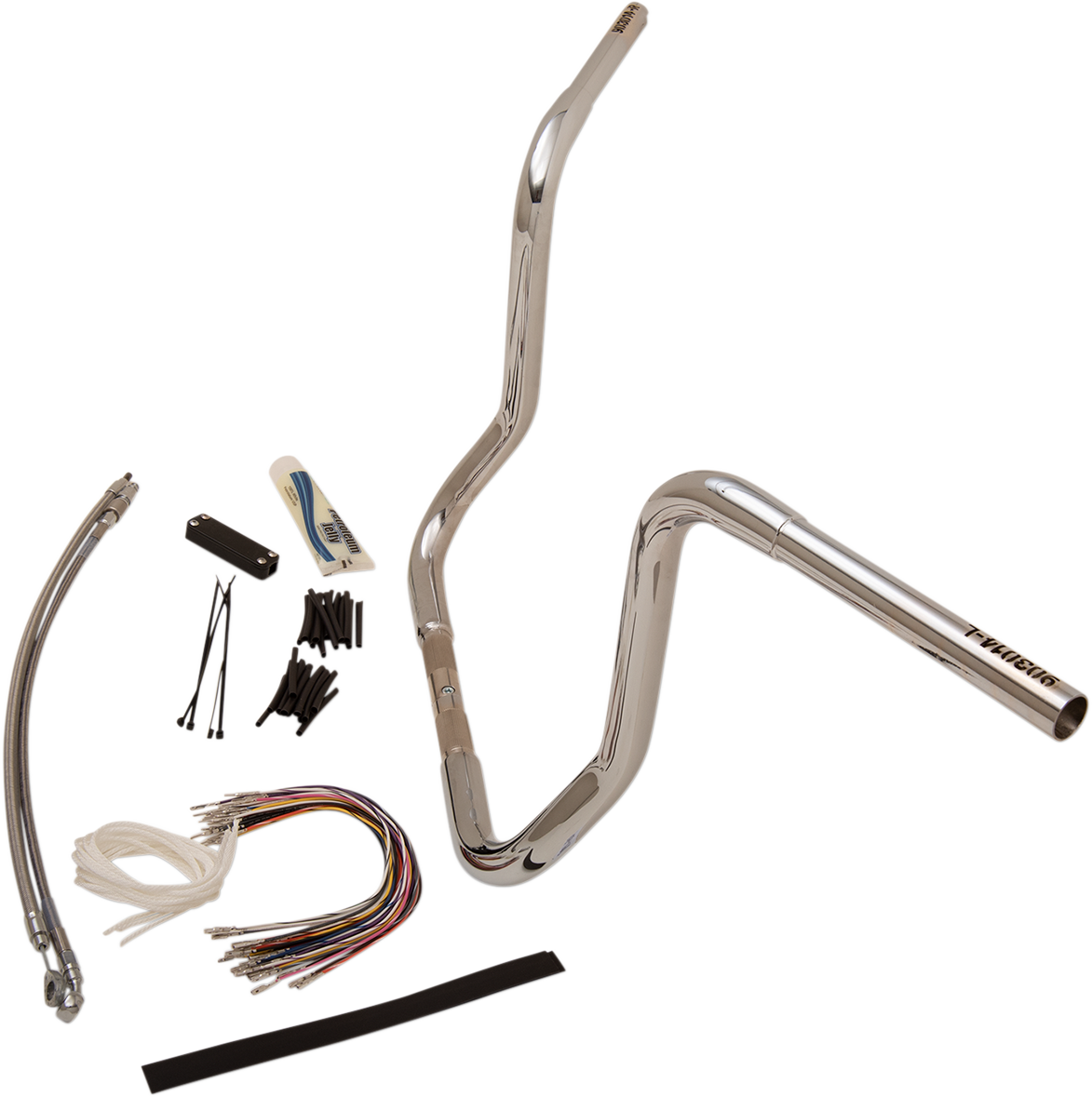 FAT BAGGERS INC. 1-1/4" EZ Install Round Top Handlebar Kit - 14" - Chrome 909414 — image 8