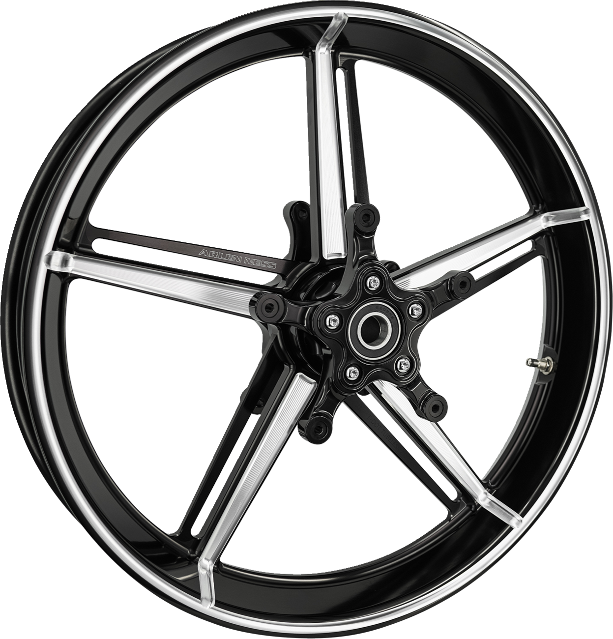 ARLEN NESS Wheel with Hub/Adapter - Factory 24 - Front - Black/Contrast Cut - 19x3.25 — image 1