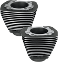 S&S CYCLE Cylinder - 3.500" - Wrinkle Black with Highlighted Fins - Evolution Big Twin 91-7710 — image 1