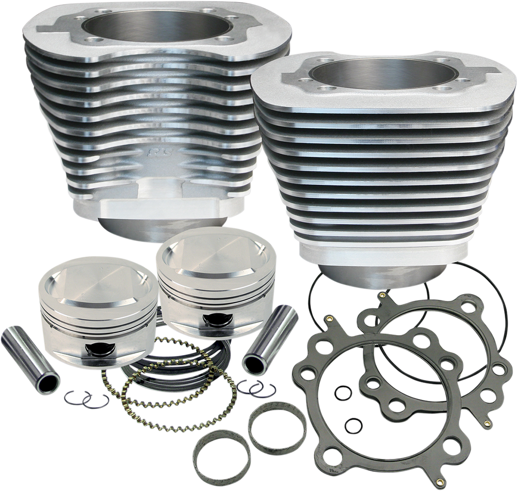 S&S CYCLE 95" Big Bore Cylinder Kit - Silver - Twin Cam 910-0200 — image 1