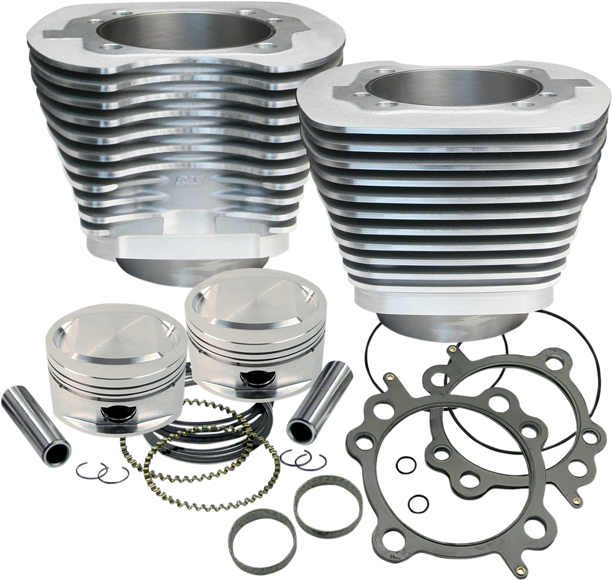S&S CYCLE 95" Big Bore Cylinder Kit - Silver - Twin Cam 910-0200 — image 1