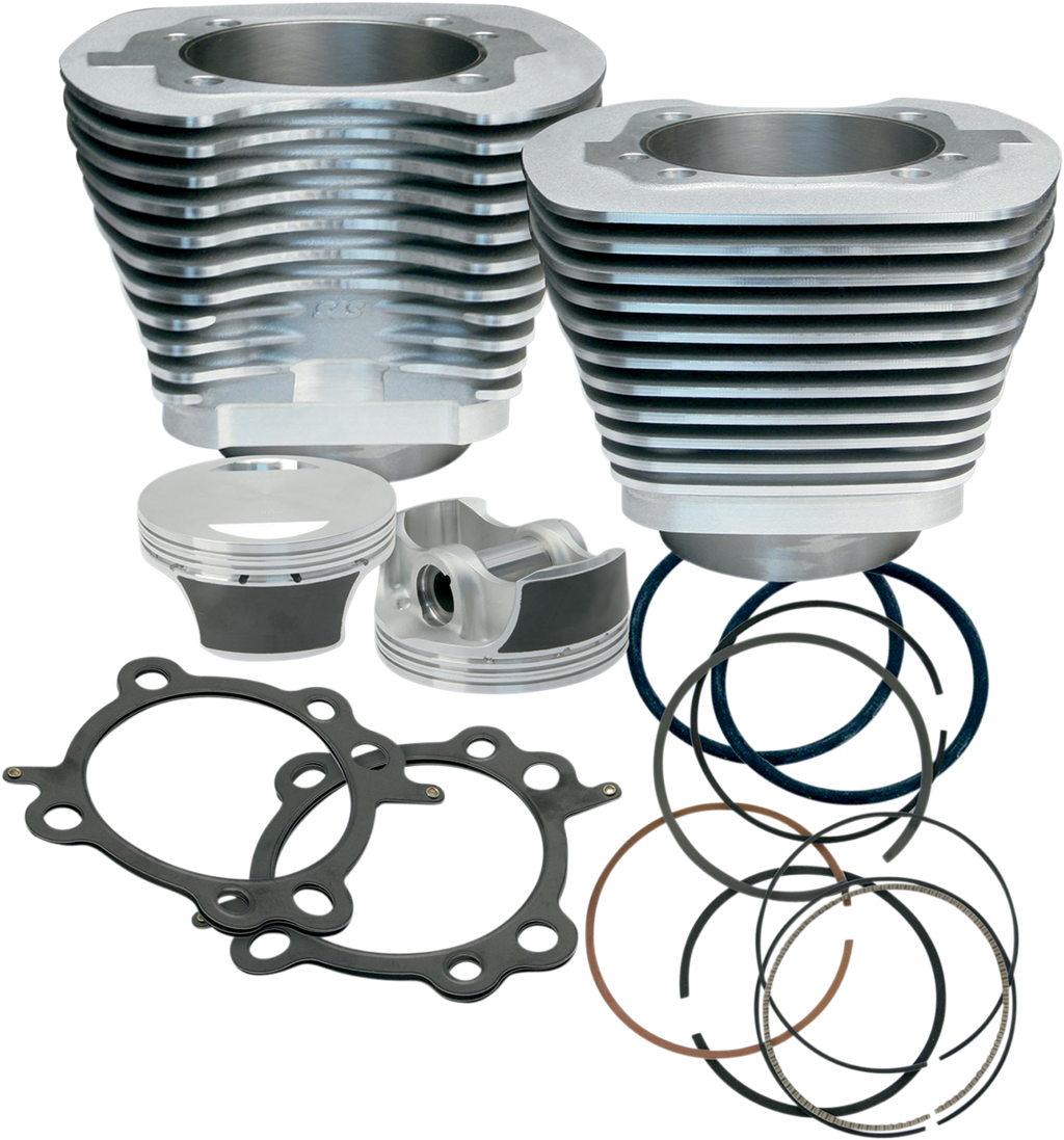 S&S CYCLE 97" Big Bore Cylinder Kit - Silver - Twin Cam 910-0201 — image 1
