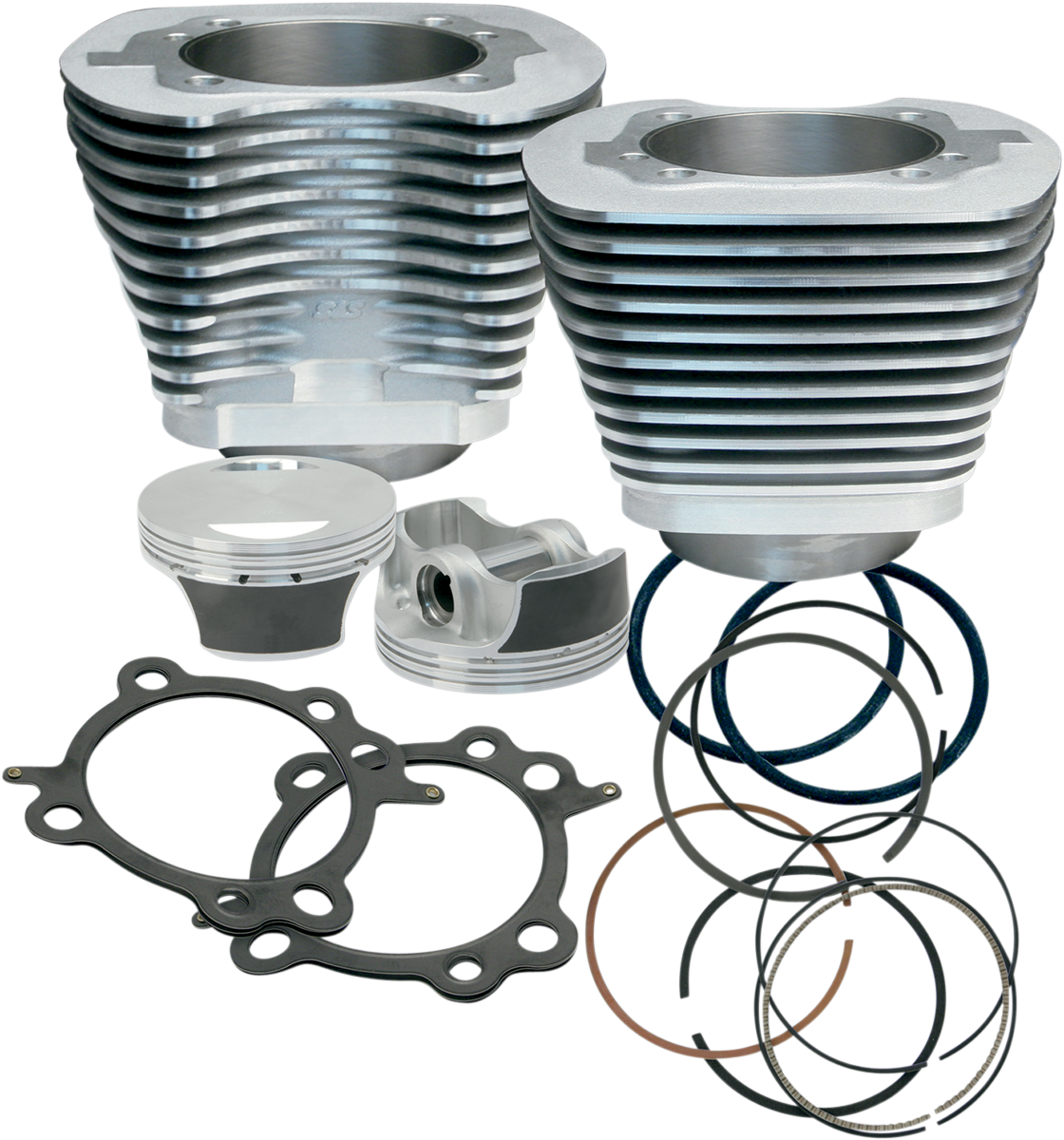 S&S CYCLE 97" Big Bore Cylinder Kit - Silver - Twin Cam 910-0201 — image 1