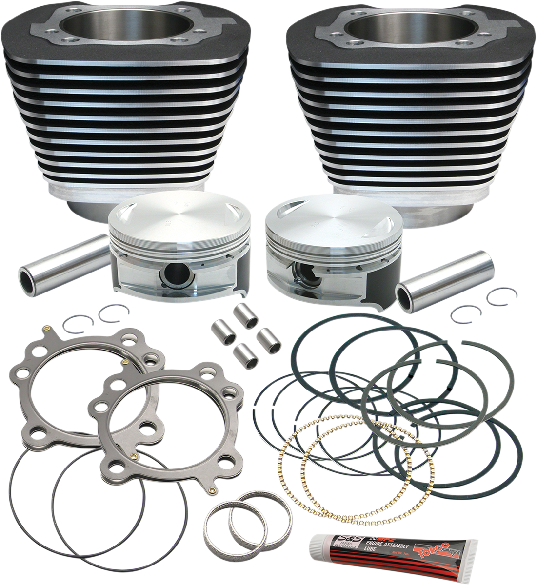 S&S CYCLE Cylinder & Piston Replacement for S&S 106" Stroker Kit - Black 910-0203 — image 1