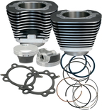 S&S CYCLE 97" Big Bore Cylinder Kit - Wrinkle Black - Twin Cam 910-0205 — image 1