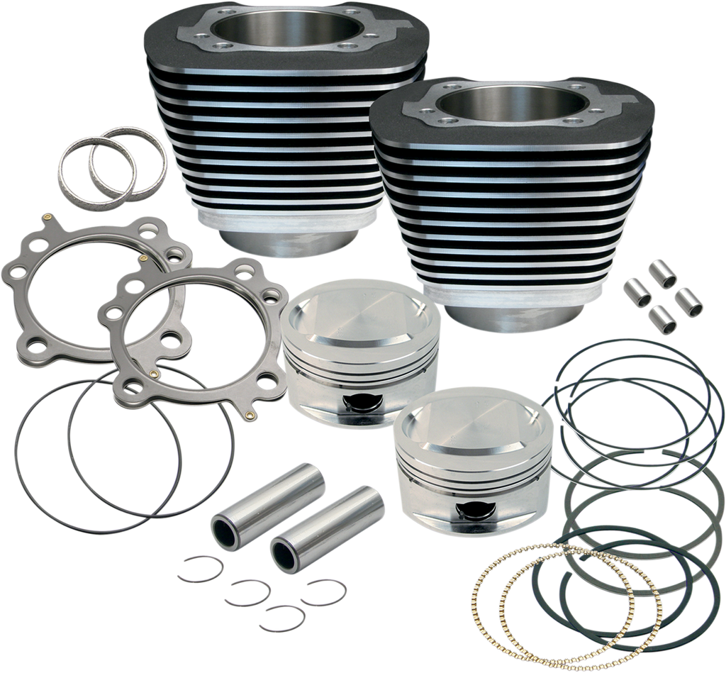 S&S CYCLE 117" Big Bore Cylinder Kit - Wrinkle Black - Twin Cam 910-0221 — image 2