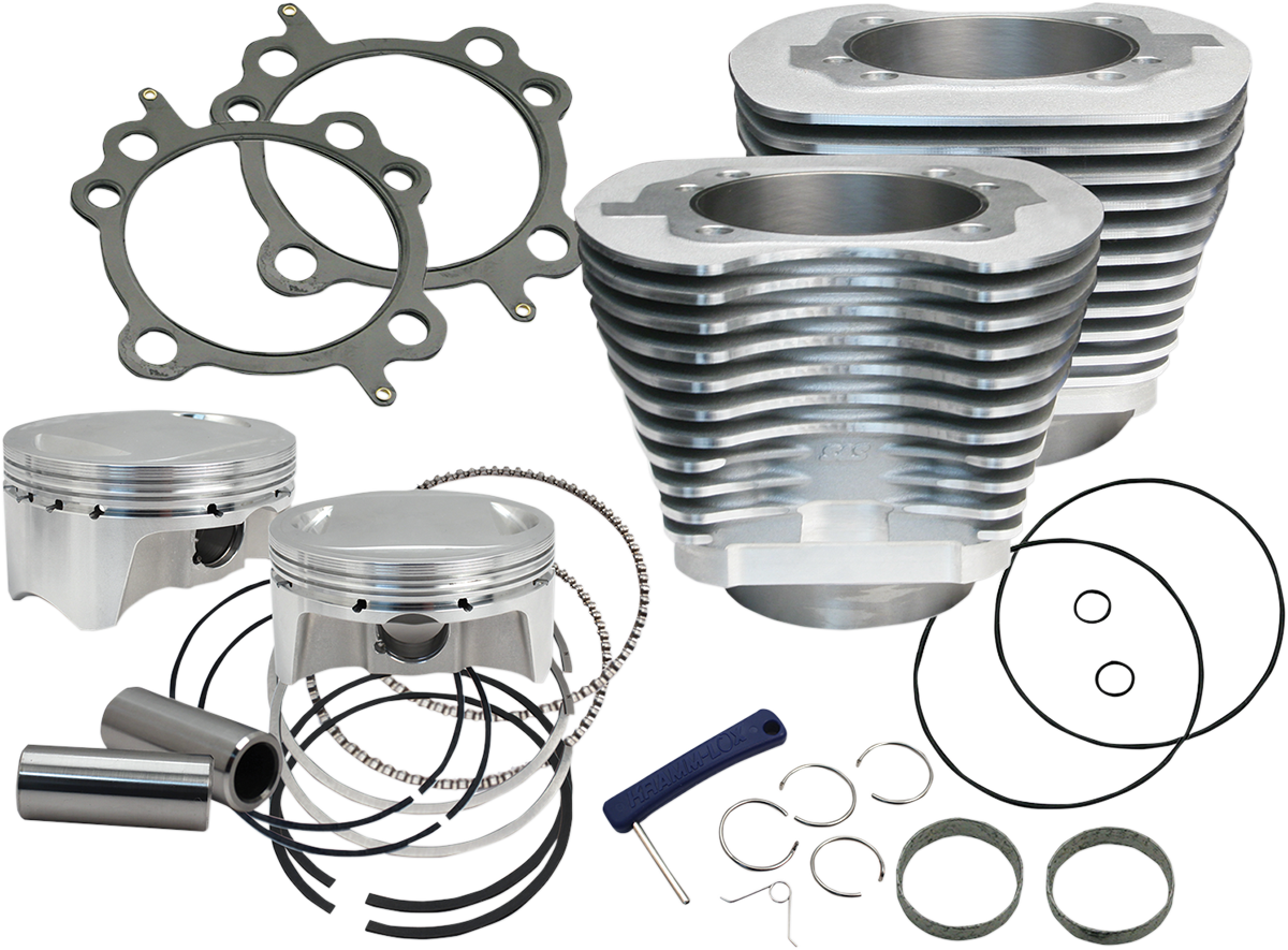 S&S CYCLE 107" Big Bore Cylinder Kit - Silver - Twin Cam 910-0480 — image 1