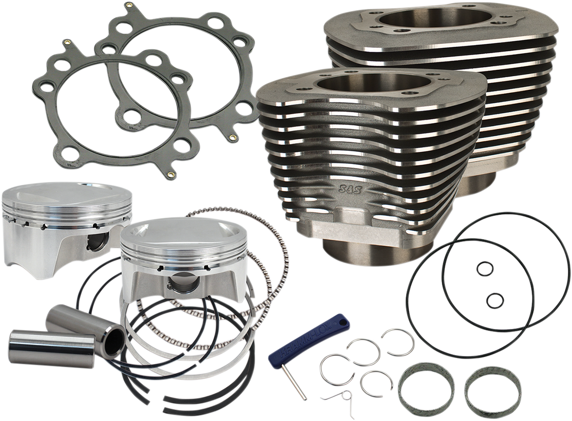 S&S CYCLE 4" Big Bore Bolt-In Sidewinder® Cylinder Kit - 100" - Black 910-0646 — image 1