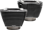 S&S CYCLE Cylinder Set - 4.25" Bore - Unhoned - Wrinkle Black w/Highlights - M8 910-0682A — image 2